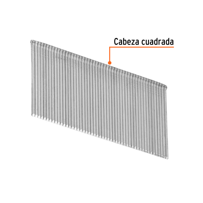 Caja con 2500 clavos calibre 16, 38 mm para CLNE-16, Truper 15013 CLANEU-16-38