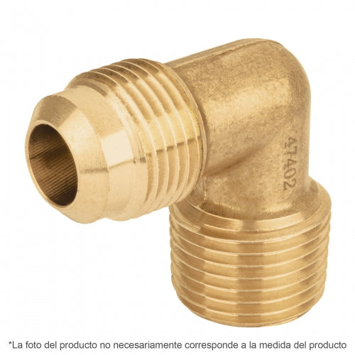 Codo terminal a 90° de latón 5/16' x 3/8', Foset 41058 CLG-514N