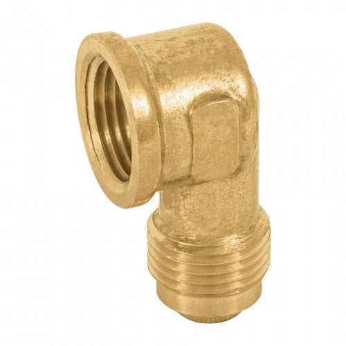 Codo para estufa a 90° de latón de 3/8 x 3/8', Foset 47403 CLG-521