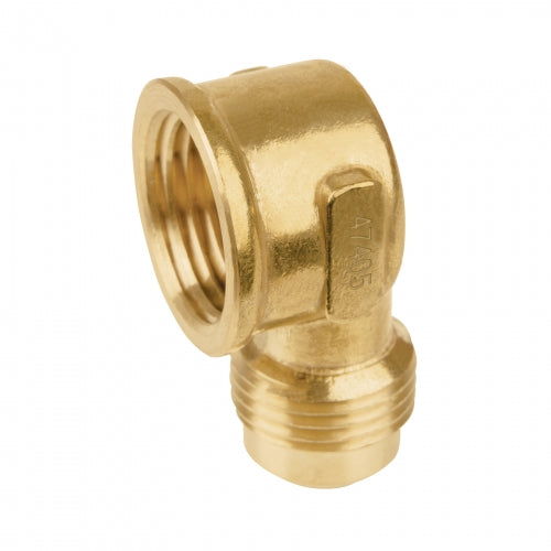 Codo para estufa a 90° de latón de 1/2 x 1/2', Foset 47405 CLG-523