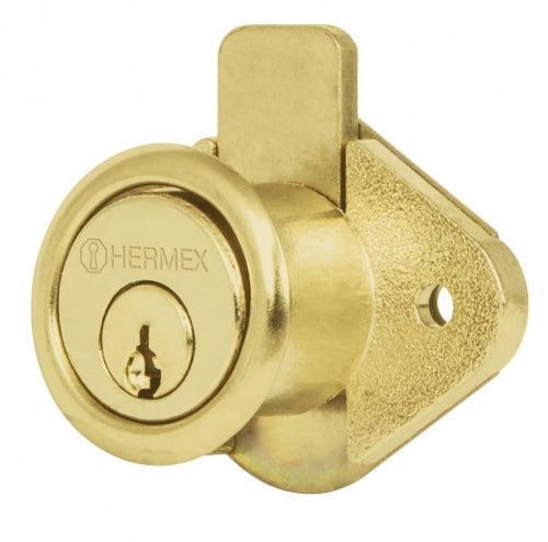 Cerradura para mueble, modelo 21, latón, Hermex 43566 CM-21L