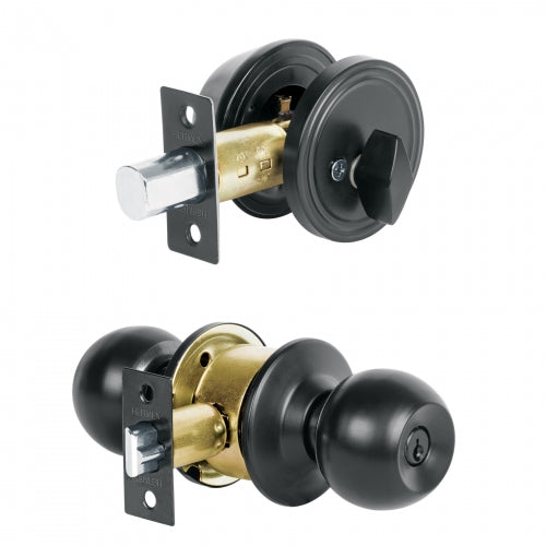 Combo cerraduras, llave-mariposa, Negro, Hermex Basic 28143 CMB-61P