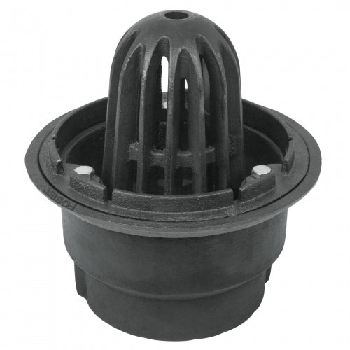 Coladera de hierro de cúpula para azotea, Foset 45303 CO-44