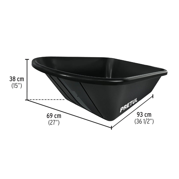Concha plástica para carretilla TP-5N, Pretul 22704 CO-50P