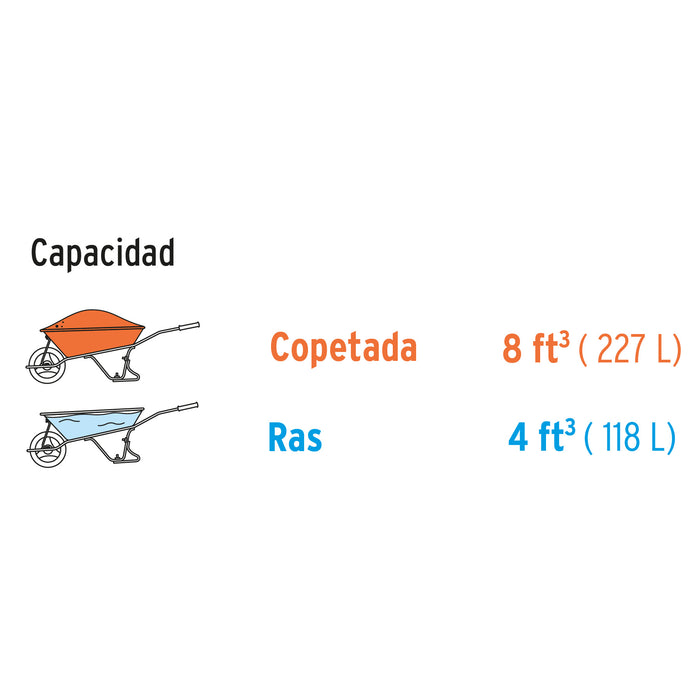 Concha para carretillas CAR-81FF, CAR-81 y CAR-82, Truper 102995 CO-80