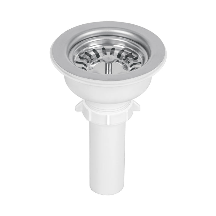 Contracanasta 3-1/2' inox, instalafácil, tubo plástico,Foset 47451