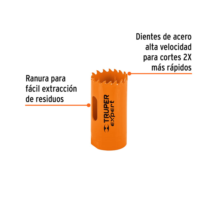 Brocasierra bimetálica 1-1/8', Truper Expert 18090