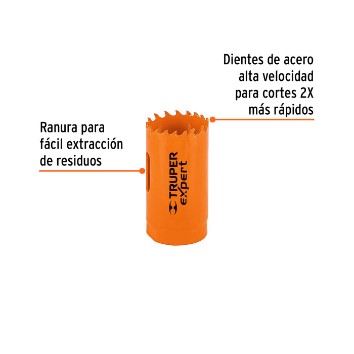 Brocasierra bimetálica 1-3/16', Truper Expert 18091