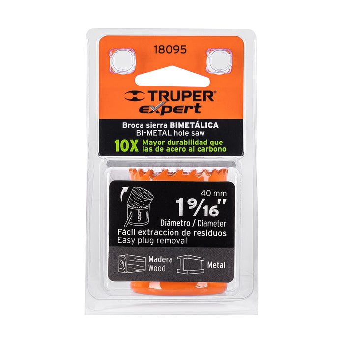 Brocasierra bimetálica 1-9/16', Truper Expert 18095