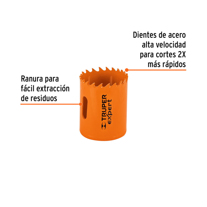 Brocasierra bimetálica 1-9/16', Truper Expert 18095