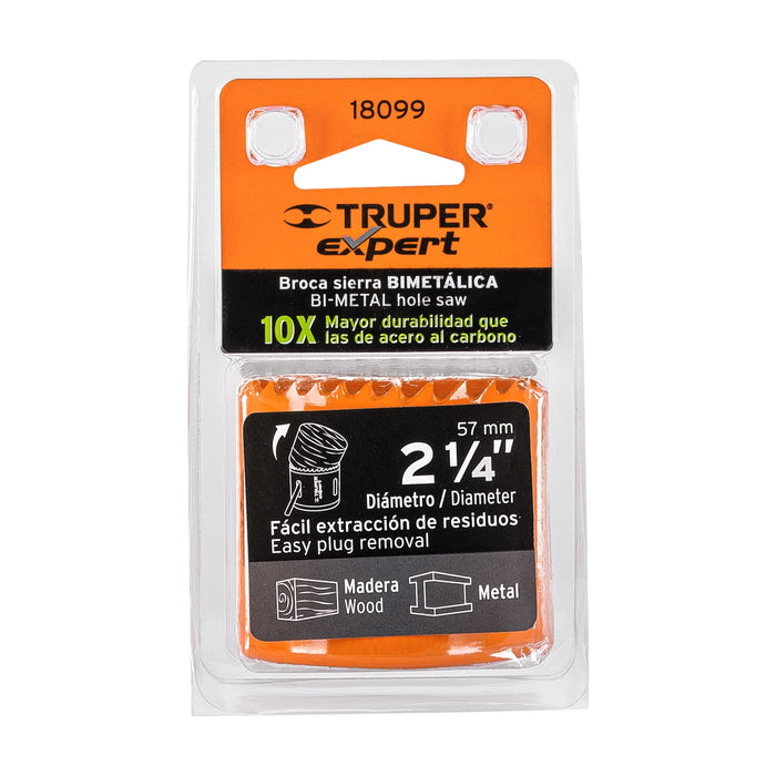 Brocasierra bimetálica 2-1/4', Truper Expert 18099