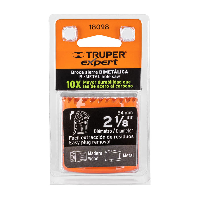 Brocasierra bimetálica 2-1/8', Truper Expert 18098
