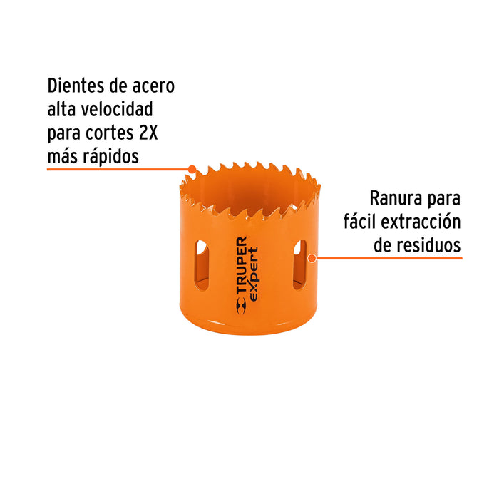 Brocasierra bimetálica 2-1/8', Truper Expert 18098