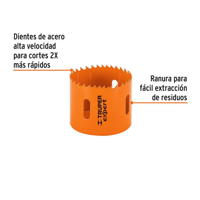 Brocasierra bimetálica 2-3/8', Truper Expert 18118