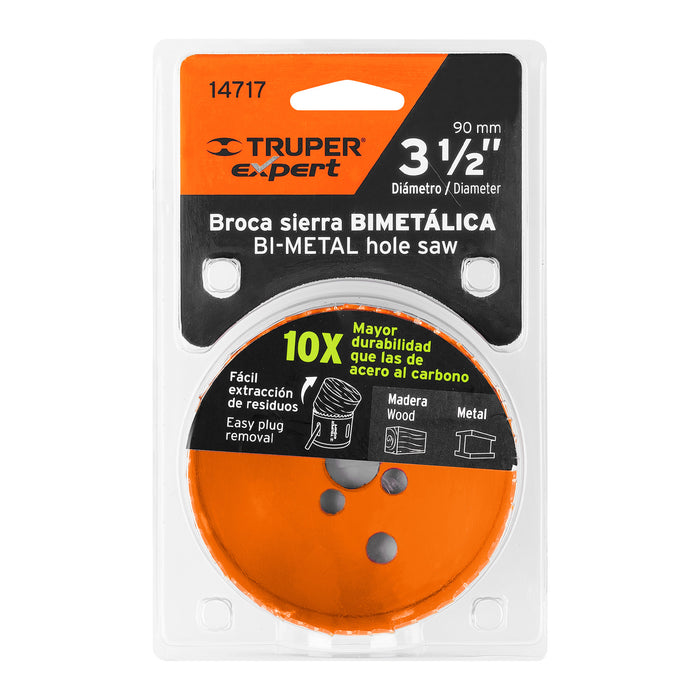 Brocasierra bimetálica 3-1/2', Truper Expert 14717