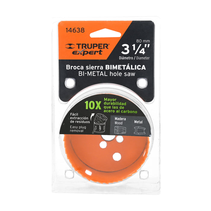 Brocasierra bimetálica 3-1/4', Truper Expert 14638