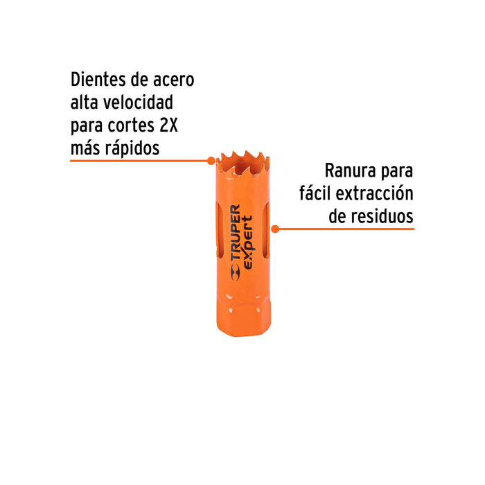 Brocasierra bimetálica 3/4', Truper Expert 18086