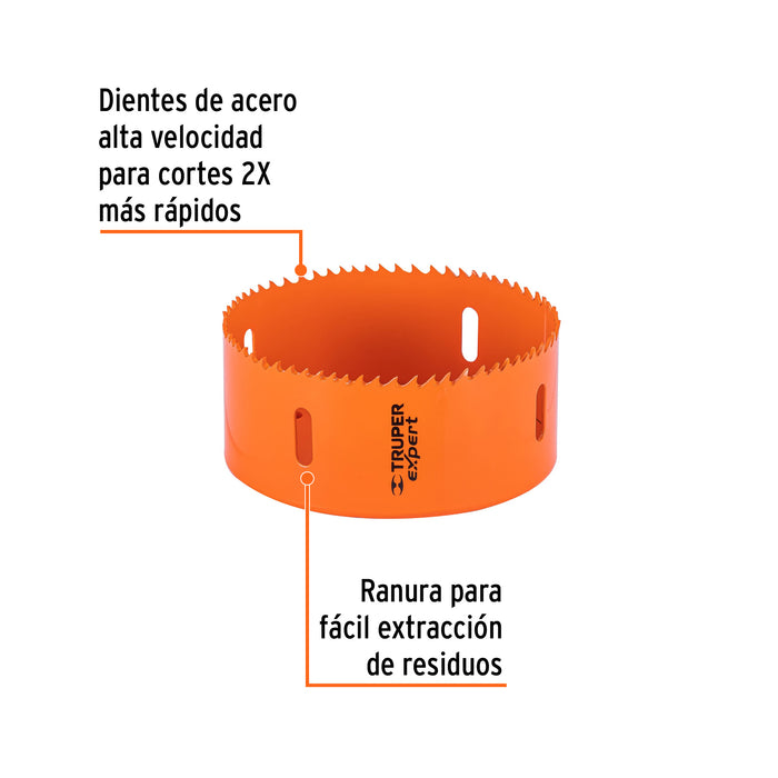 Brocasierra bimetálica 4-1/2', Truper Expert 14729