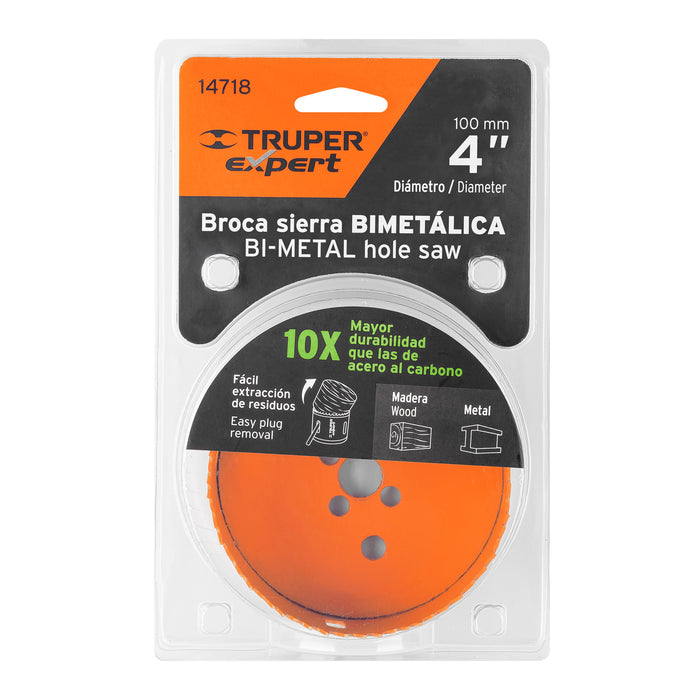 Brocasierra bimetálica 4', Truper Expert 14718 COBI-4