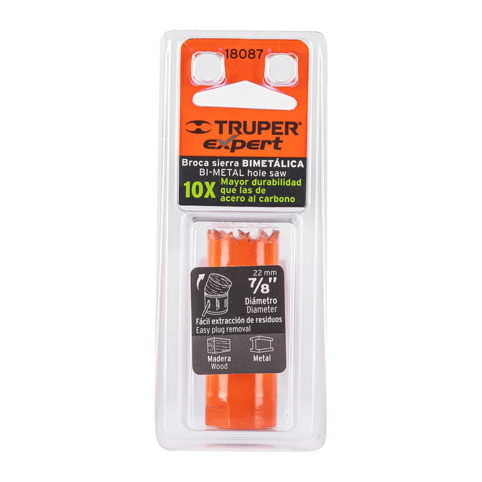 Brocasierra bimetálica 7/8', Truper Expert 18087