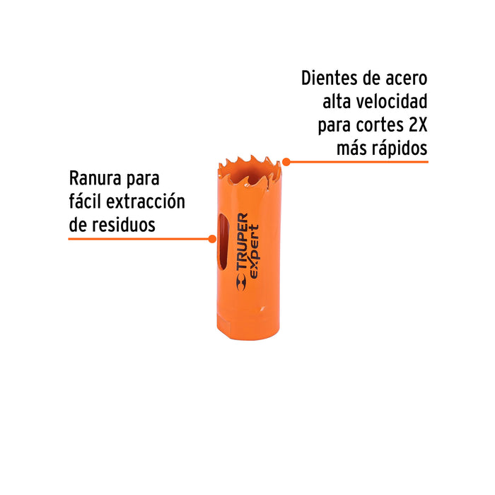 Brocasierra bimetálica 7/8', Truper Expert 18087