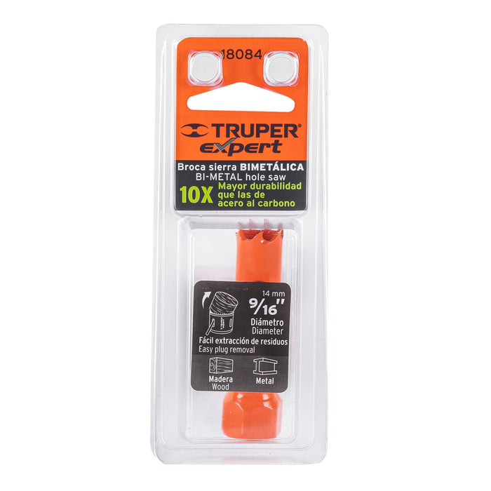 Brocasierra bimetálica 9/16', Truper Expert 18084