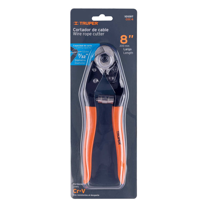 Cortador de 8' de cable y alambre, Truper 101097 COC-8