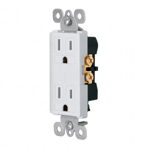 Contacto dúplex, 2 polos + tierra, línea Classic, Volteck 46111 CODO-CL