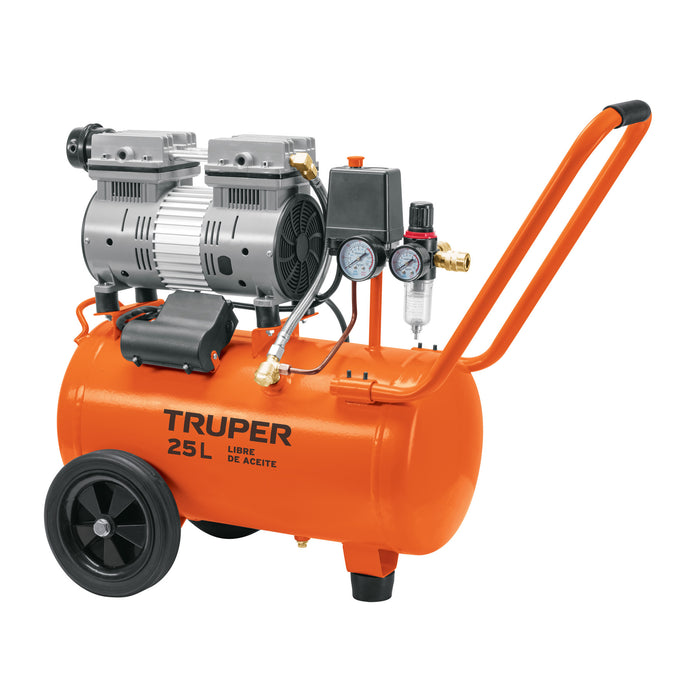 Compresor de aire, silencioso libre de aceite, 25 L, 2 HP 102958 COMP-25Q
