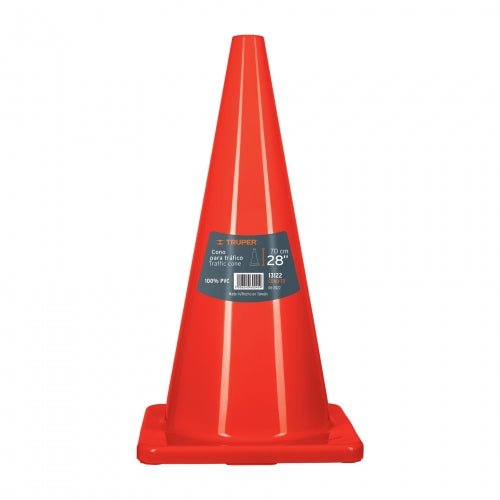 Cono de precaución de 70 cm de PVC, Truper 13122 CONO-70