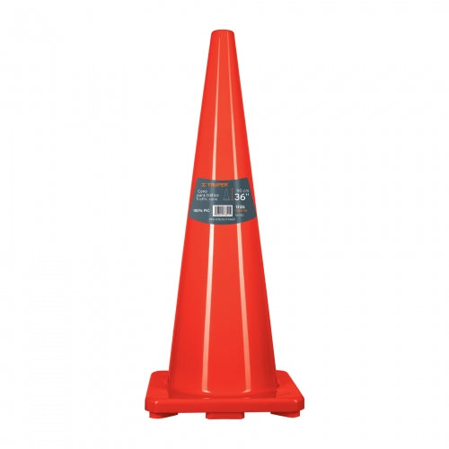 Cono de precaución de 90 cm de PVC, Truper 13126 CONO-90