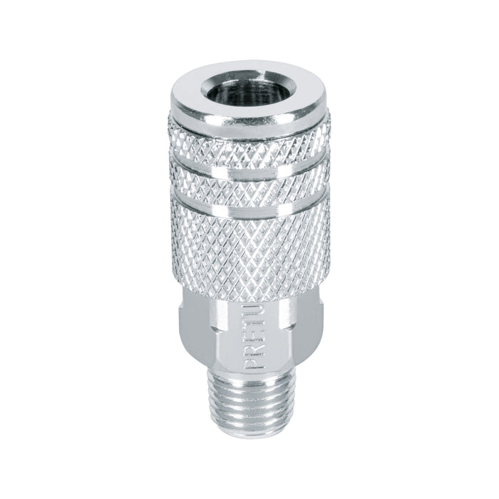 Cople acero, cuerda 1/4NPT, macho, Pretul 27029