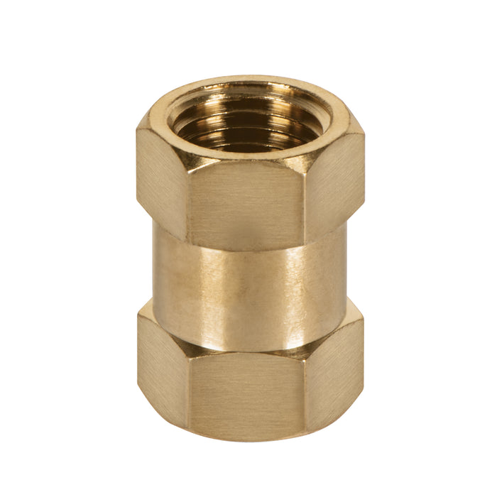 Cople de latón, tipo FF, cuerda 1/4 NPT, Truper 19025 COPLE