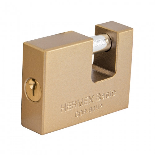 Candado antipalanca 80 mm cuerpo de hierro, Hermex Basic 22517 COR-80HP