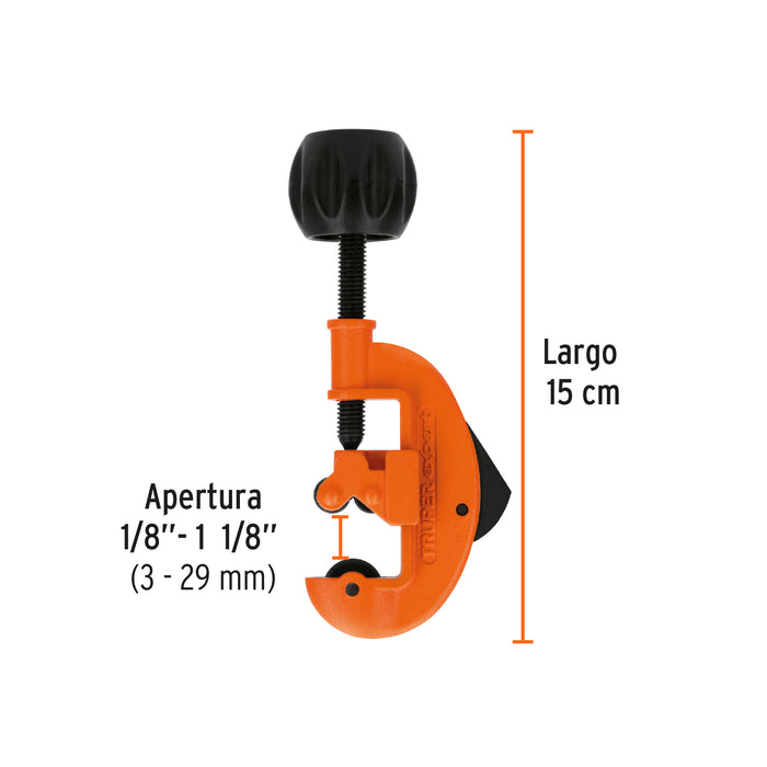 Cortador de tubo de cobre 1/8' a 1-1/8' cuchilla 20mm,Expert 12795 COT-30X