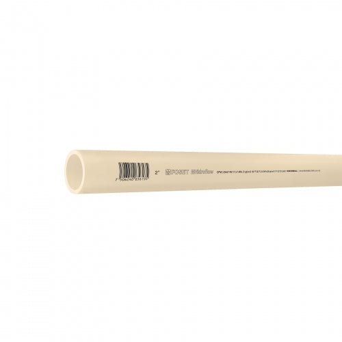 Tubo de 2' de CPVC hidráulico RD 11 de 3 m, Foset 45562 CPVC-006
