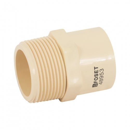 Conector macho CPVC 1-1/4', Foset 48953 CPVC-614