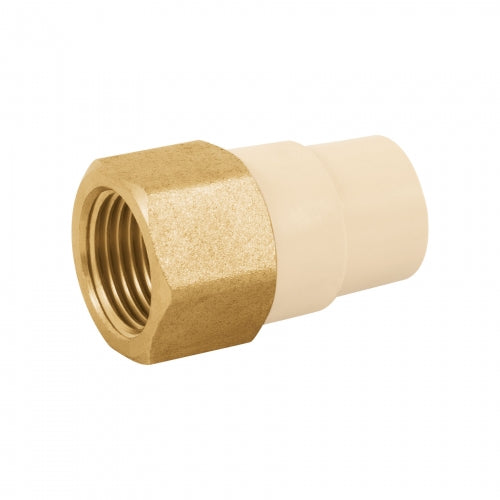 Adaptador hembra de CPVC 1/2' con inserto metálico, Foset 45107 CPVC-641