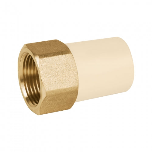 Adaptador hembra de CPVC 3/4' con inserto metálico, Foset 45108 CPVC-642