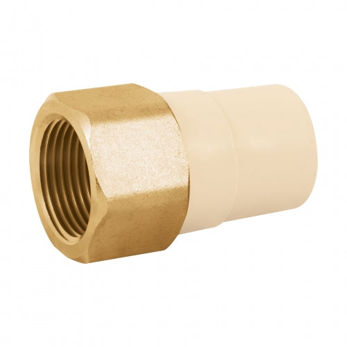 Adaptador hembra de CPVC 1' con inserto metálico, Foset 45109 CPVC-643