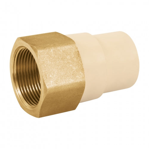 Adaptador hembra de CPVC 1-1/4' con inserto metálico, Foset 48960 CPVC-644