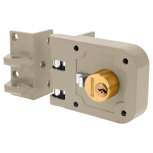 Cerradura sobreponer, puerta corrediza, clásica, izquierda 43495 CS-65I