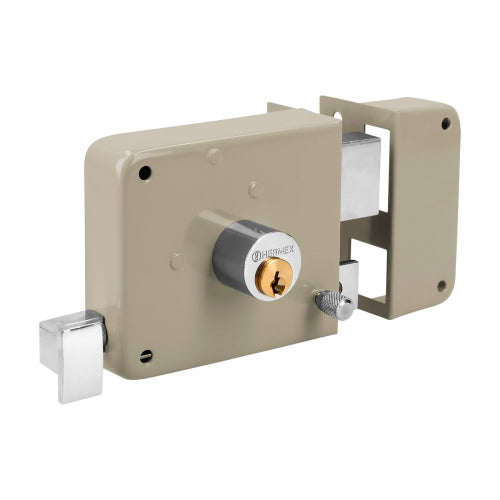 Cerradura sobreponer der clásica, llave tradicional, blíster 43583 CS-70DB