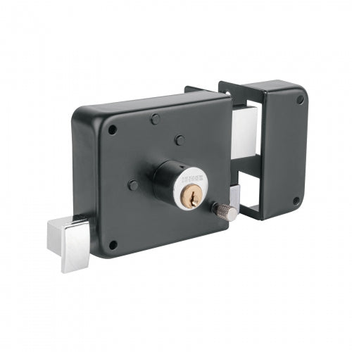 Cerradura sobreponer der instala-fácil, tradicional, negro 48369 CS-756D