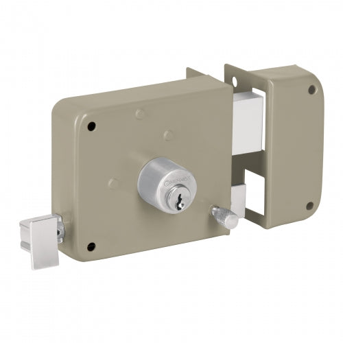 Cerradura sobreponer der instala-fácil, caja, Hermex Basic 27047 CS-75DP
