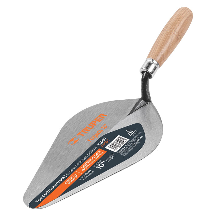 Cuchara para albañil 10' forjada tipo Centroamericana,Truper 13007 CT-10C