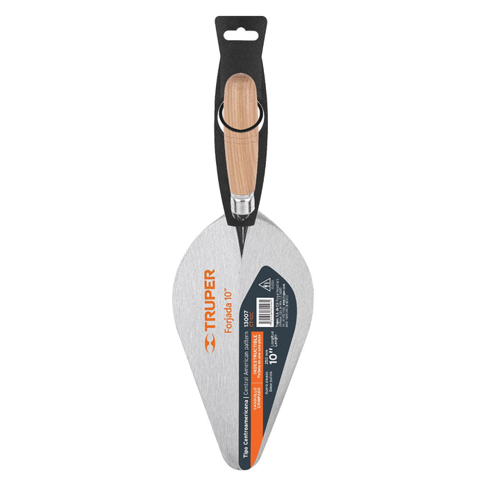 Cuchara para albañil 10' forjada tipo Centroamericana,Truper 13007 CT-10C