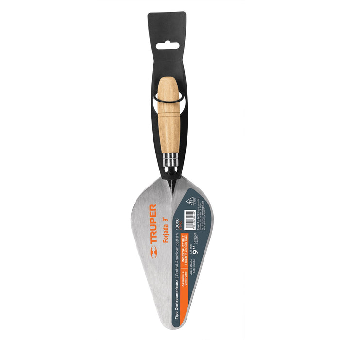 Cuchara para albañil 9' forjada tipo Centroamericana, Truper 13006 CT-9C
