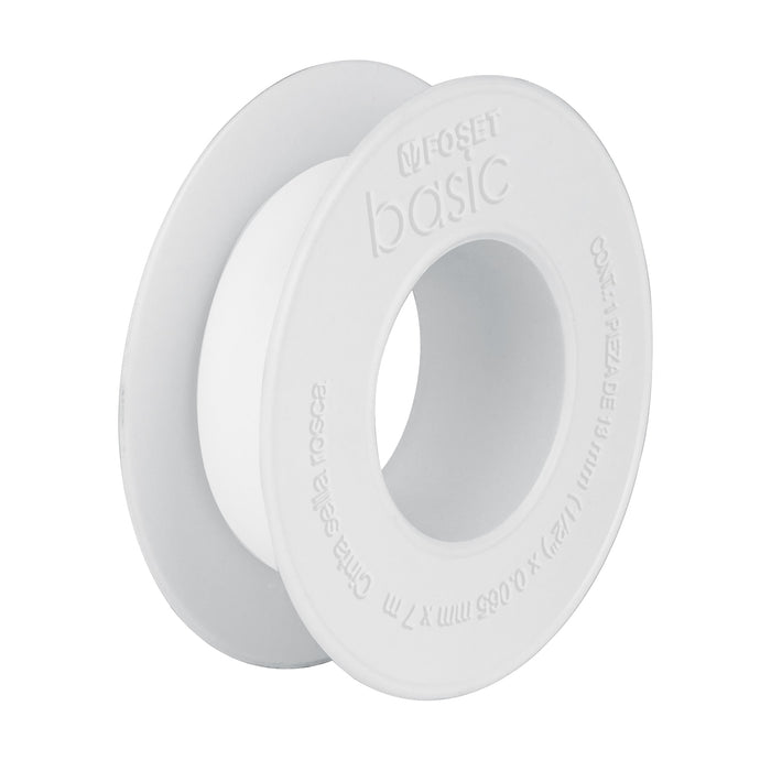 Cinta sella roscas 1/2' x 7 m, uso general, Foset Basic 48463