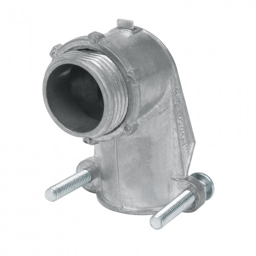 Conector curvo 1' para tubo flexible metálico, Volteck 47345 CTF-1C